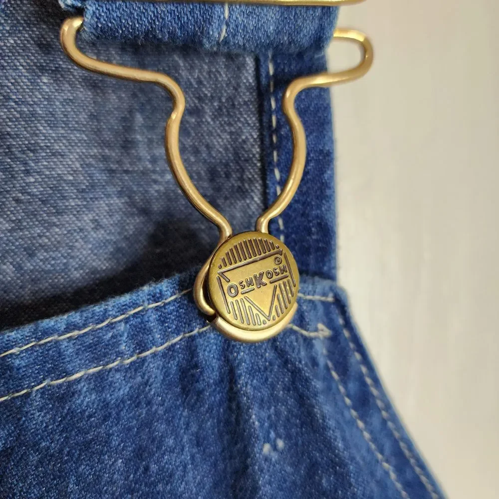 OshKosh B'Gosh Men's Jean Overalls Vestbak Size 36X32 USA Vintage Denim Workwear